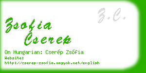 zsofia cserep business card
